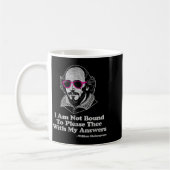 Mug Shakespeare Quote Not Bound To Please Literature T (Gauche)