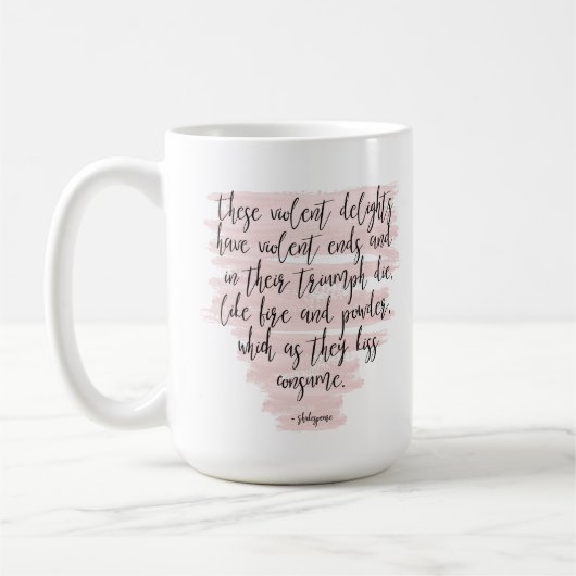 Mug Shakespeare Romeo et Juliet Citation (Gauche)