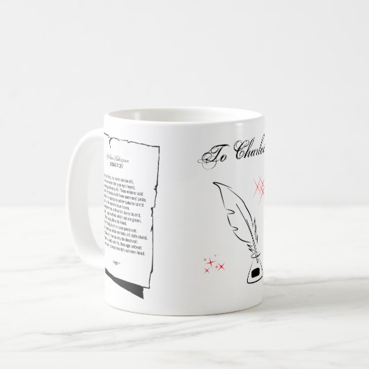 Mug Shakespeare Sonnet 104 (Devant gauche)