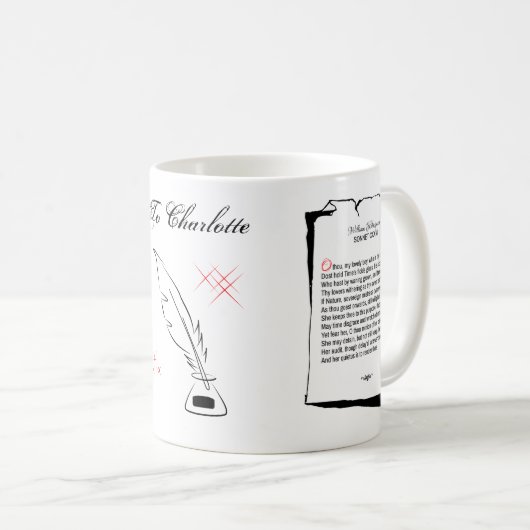 Mug Shakespeare Sonnet 126 (Devant droit)