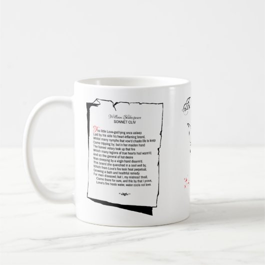 Mug Shakespeare Sonnet 154 (Gauche)
