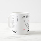 Mug Shakespeare Sonnet 28 (Devant gauche)