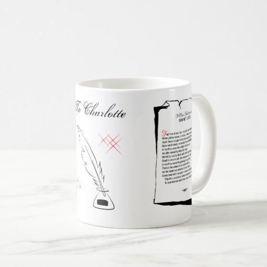 Mug Shakespeare Sonnet 73 (Devant droit)