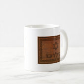 Mug Shalom en bois sculpté (Devant droit)