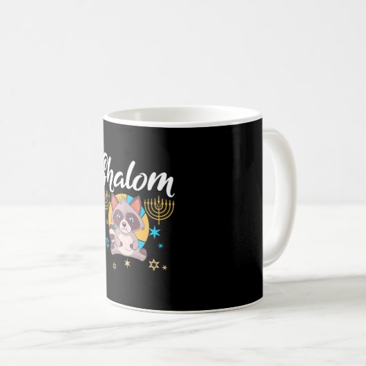 Mug Shalom Hanoukka Menorah (Devant droit)