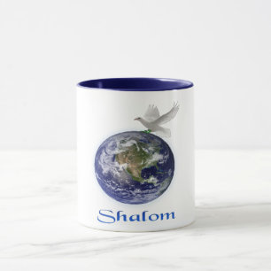Mug Shalom peace Dove
