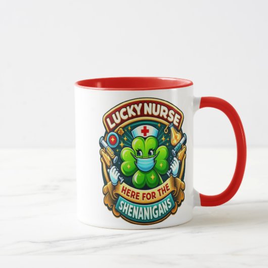 Mug Shamrock Adorned Lucky Nurse shenanigan (Droite)