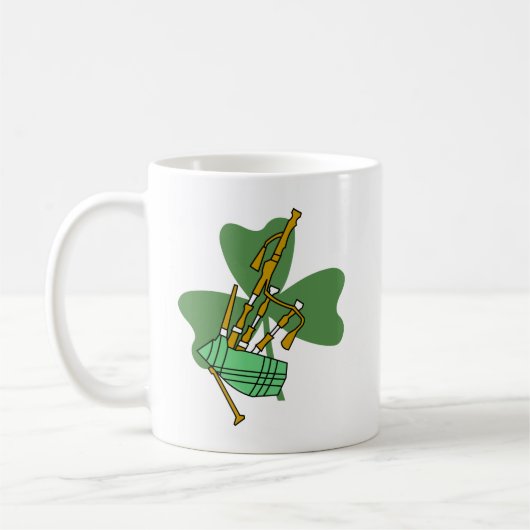 Mug Shamrock Bagpipe (Gauche)