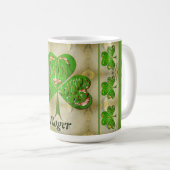 Mug Shamrock "Bonne Saint Patrick" (Devant droit)