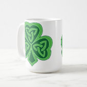 Mug Shamrock celtique de noeud (Devant gauche)
