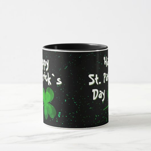 Mug Shamrock Clover Irish Joyeux St Patrick`s Day (Centre)