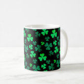 Mug Shamrock Clover Irlande Irish Modern Green & Black (Devant droit)