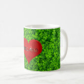 Mug Shamrock Clovers Green Irish Heart Love Irlande (Devant droit)