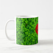 Mug Shamrock Clovers Green Irish Heart Love Irlande (Gauche)