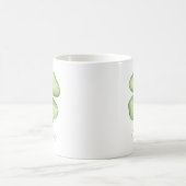 Mug Shamrock d'aquarelle personnalisé (Centre)