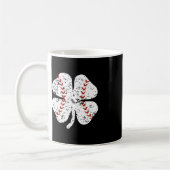 Mug Shamrock de baseball Jour de la Saint Patrick lanc (Gauche)