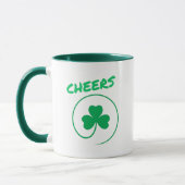 Mug Shamrock de Clover Jour de la Saint Patrick vert i (Gauche)