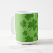 Mug Shamrock de la Saint Patrick Motif Clover (Devant gauche)