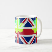 Mug Shamrock du drapeau irlandais britannique Clover S (Devant droit)