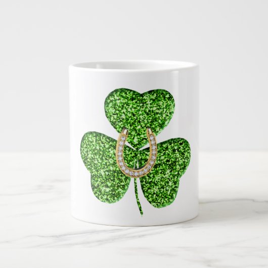 Mug shamrock Et Horseshoe (Devant)