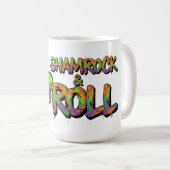 Mug Shamrock et Roll St. Patrick's Day (Devant droit)