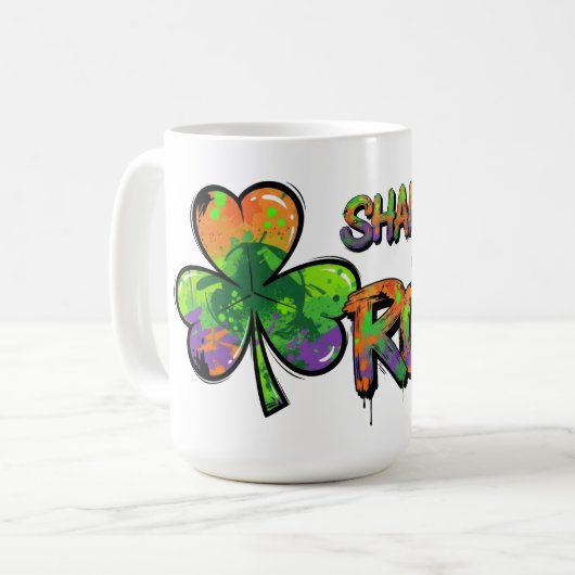 Mug Shamrock et Roll St. Patrick's Day (Devant gauche)