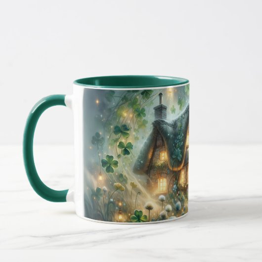 Mug Shamrock Fairy Cottage Glow (Gauche)