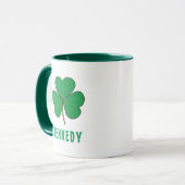 Mug Shamrock Green Clover Irlande Celtic Irish Nom (Devant gauche)