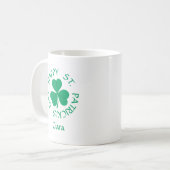 Mug Shamrock Happy St. Patrick's Day Name (Devant gauche)