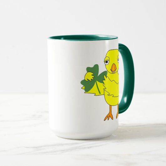 Mug Shamrock irlandais Chick (Devant droit)