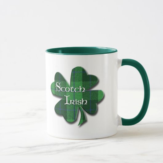 Mug Shamrock irlandais écossais de plaid (Droite)