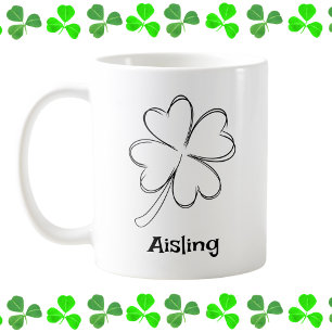 Mug Shamrock irlandais personnalisé