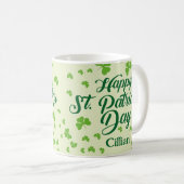 Mug shamrock Jour de la Saint Patrick heureux (Devant droit)