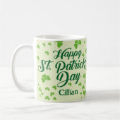 Mug shamrock Jour de la Saint Patrick heureux (Gauche)