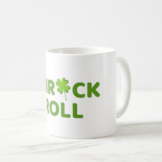 Mug Shamrock n Roll St. Patrick Day (Devant droit)