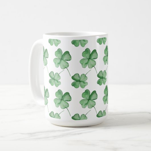 Mug shamrock pour la Saint Patrick (Devant gauche)