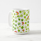 Mug Shamrock Rainbows JOUR DE LA SAINT PATRICK d'aquar (Devant gauche)
