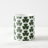 Mug Shamrock Shape Plaid Green Evergreen (Centre)