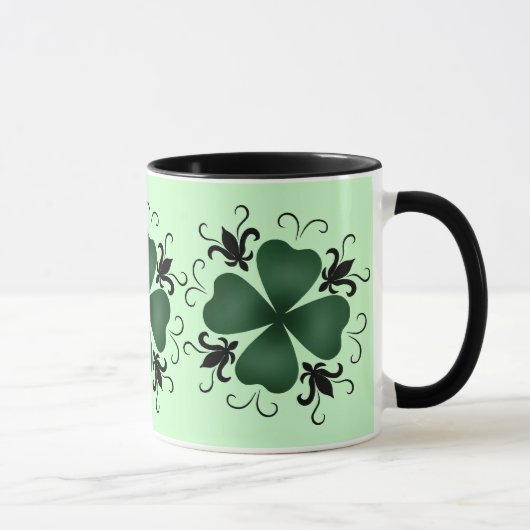 Mug Shamrock victorien chic (Droite)