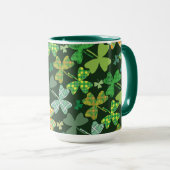 Mug Shamrocks à motifs (Devant droit)