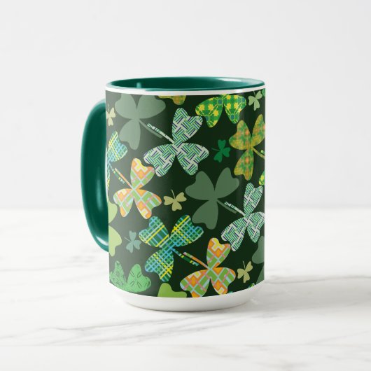 Mug Shamrocks à motifs (Devant gauche)