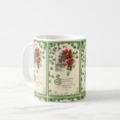 Mug Shamrocks et roses (Devant gauche)