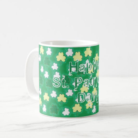Mug Shamrocks le jour de St Patrick (Devant gauche)