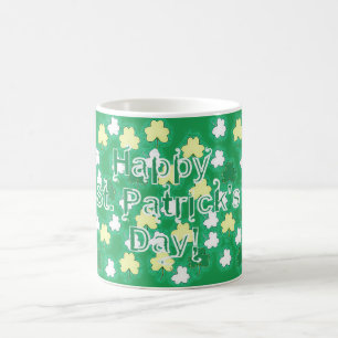 Mug Shamrocks le jour de St Patrick