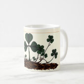Mug Shamrocks qui grandissent à partir de noeuds celti (Devant droit)