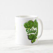 Mug Shamrocks verts | Coeurs étincelants Shainte (Devant droit)