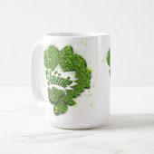 Mug Shamrocks verts | Coeurs étincelants Shainte (Devant gauche)
