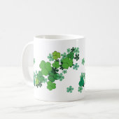 Mug Shamrocks verts et marguerites (Devant gauche)