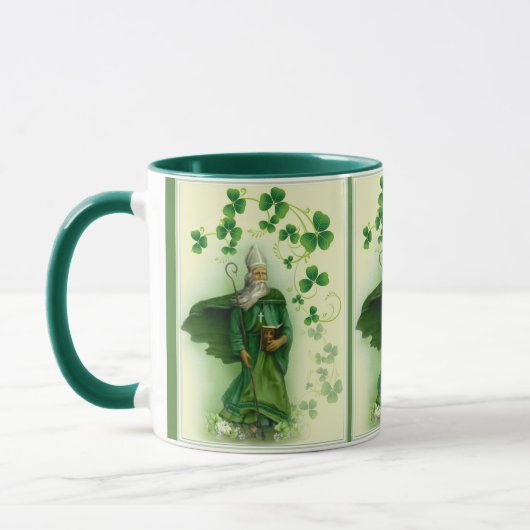 Mug Shamrocks verts irlandais de jour de St Patrick (Gauche)