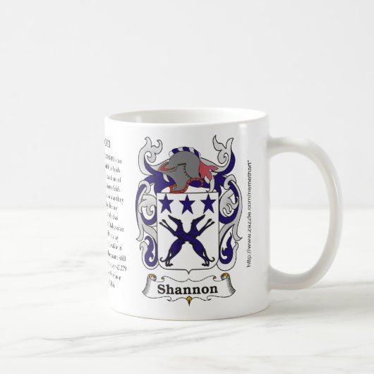 Mug Shannon, l'origine, signification et la crête (Droite)